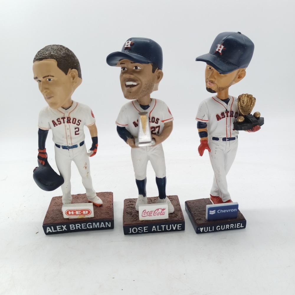 Houston Astros Bobblehead Lot Alex Bregman Jose Altuve Yuli Gurriel SGA 3 Piece